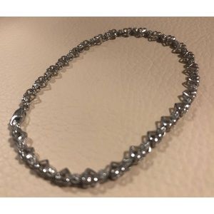 Silver heart bracelet